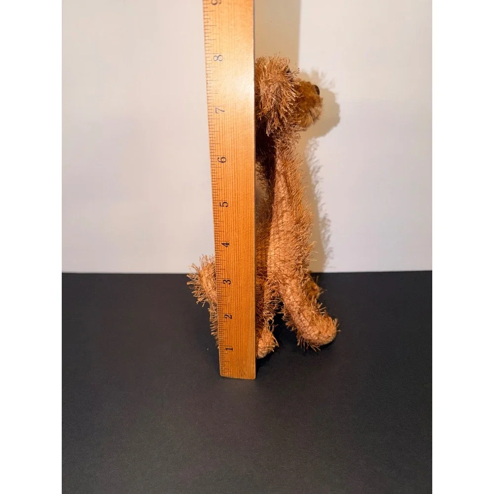 American Greetings Twisted Whiskers Long Neck Dog Plush Brown Shaggy 2005 NWT